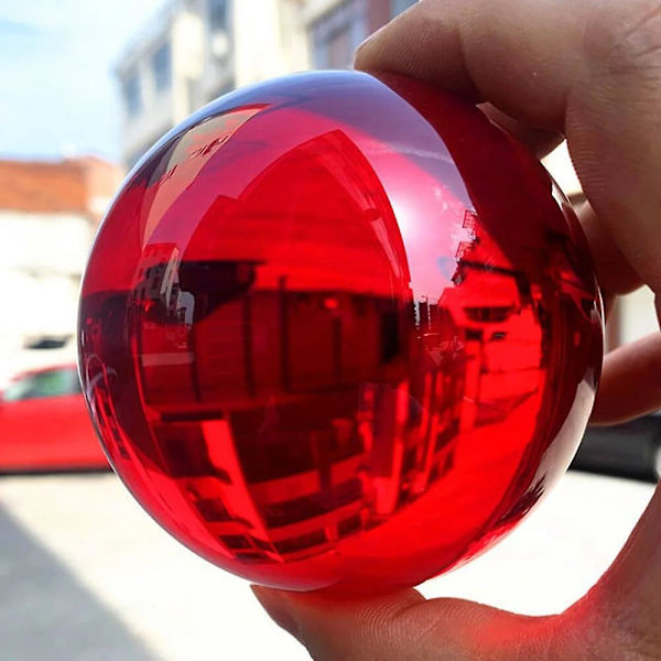 Flerfärgad 80mm(3,15 tum) K9 Kristall Solid Ball Glassfär Sfär Healing Magi Fotografi Rekvisita Lensball Feng Shui Heminredning (FMY) Clear 80mm(3.15inch)