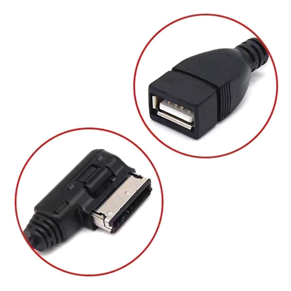 Bil Audiokabel USB Bil Konverteringskabel For A1 A3 A4l A5 A6l A8 Q3 Q5 Tt Med Grensesnitt Med -boks  (FMY)