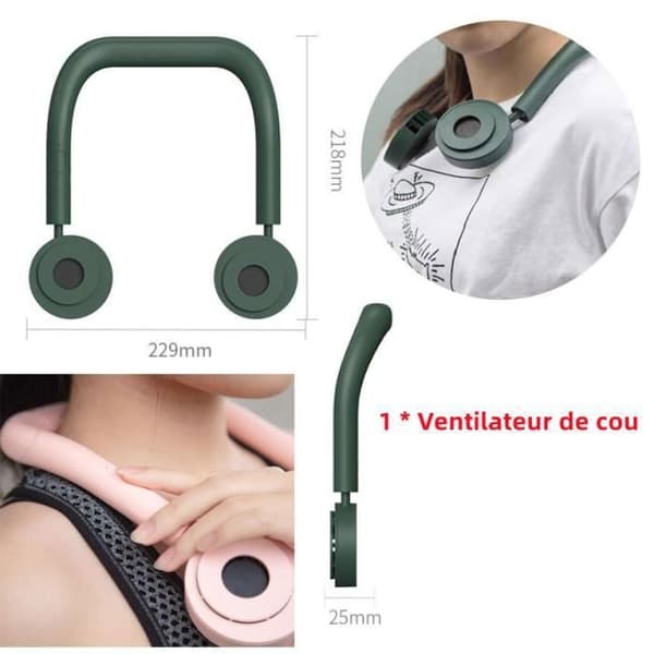 Nackfläkt - Ej angivet - Modell ej angiven - Tyst - USB-uppladdningsbar - Flexibel design (FMY)