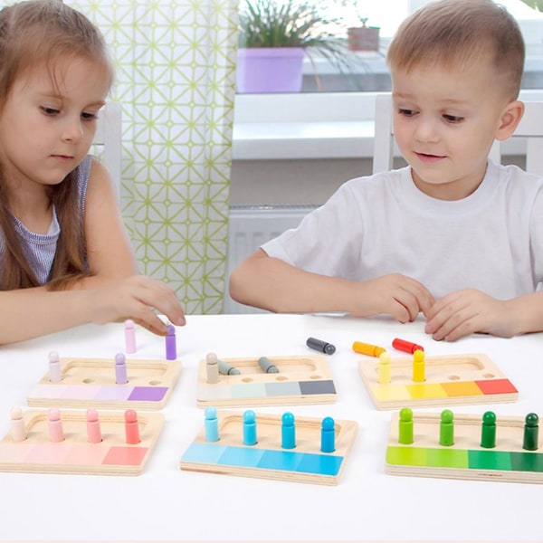 Rolig konst-hjärnteasers Barn Pedagogisk leksak utvecklas för fantasi igenkänning Färgigenkänning Hand-eye (FMY)