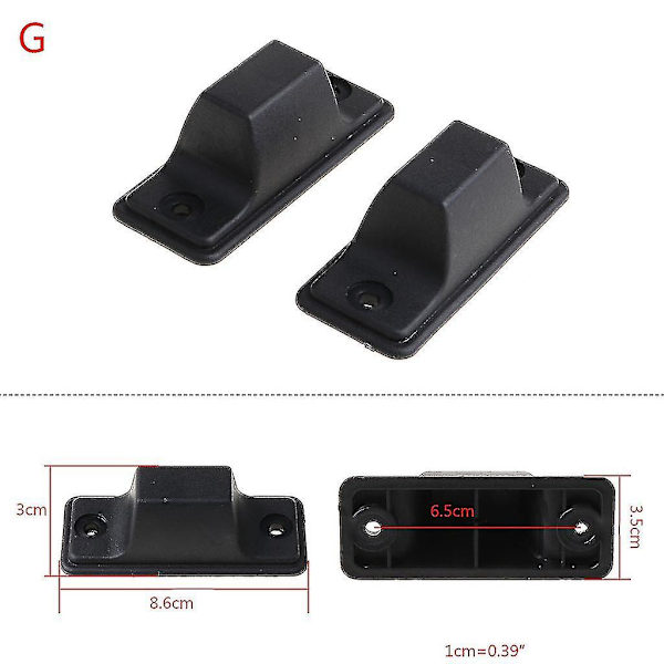 1 par udskiftning plast studs bagage fødder puder til bagage tasker kuffert stand fødder (FMY) S