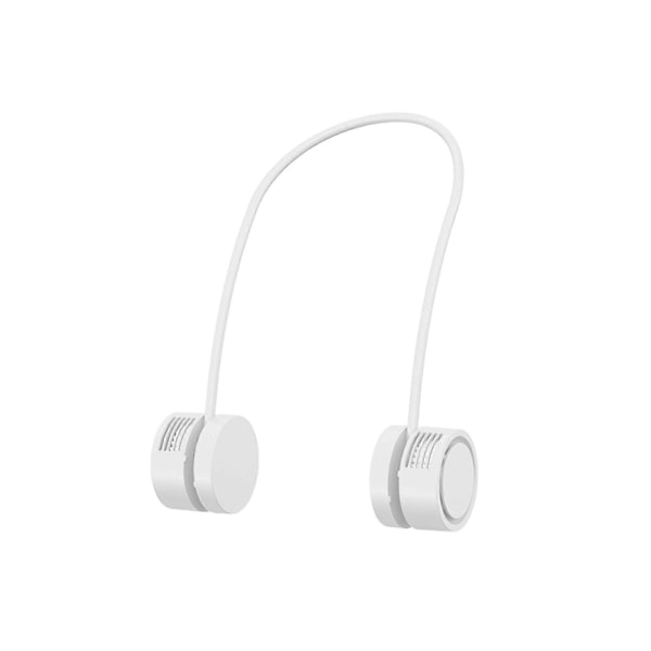 Mini Fläkt Halsfläktar, Hands Free Bladeless Fläkt, 1600mAh Fläkt, USB Vikbara Bladlösa Fläktar Aromfläkt (FMY) WH
