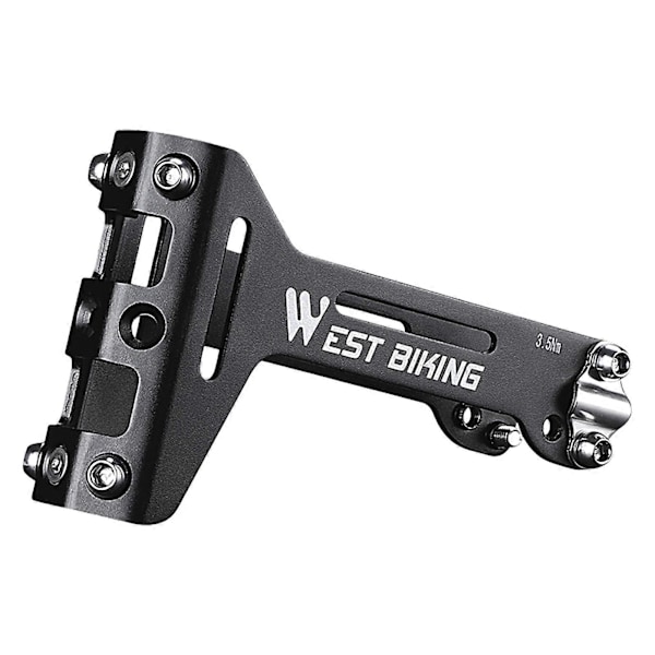 Kaesi WEST BIKING Flaskhållarförlängare Hög Hållfasthet Svart CNC-skärning Vattenflaskhållare Adapter för Cykling Black