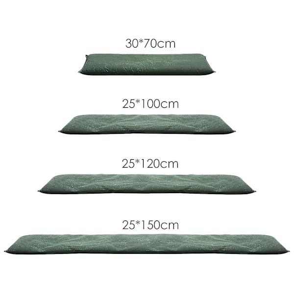 Vattenaktiverade översvämningsbarriärer, påse kompatibel med källare, garage, översvämningsskydd (FMY) Green 25*120cm