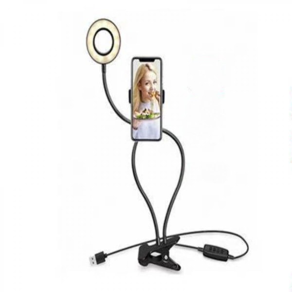 Kiinnike rengasvalo Selfie-LED-täyttövalo Clip-tyyppinen kauneusvalo (FMY)