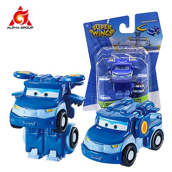 Super Wings S5 2" Mini Transforming Deformation Transform-a-bots Lentokoneen toimintahahmot Robottimuunnoslelut lapsille Gif (FMY) Leo