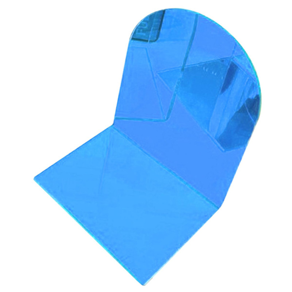 1 Par Bokstöd Tjock Non-Slip Transparent Akryl Dekorativt Tungt Bokstöd För Student Kontor L-Formad (FMY) Blue