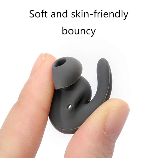 6 st Öronproppsskydd In-Ear Mjuka Silikonöverdrag för Hua-wei xSport/Honor AM61 Black