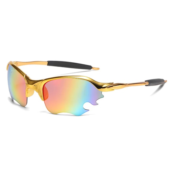 Ulkoiluurheilu Pyöräilyaurinkolasit Juoksu vaellus silmälasit Miehet MTB Pyöräilylasit Naiset Maantiepyörälasit UV400 Pyörälasit (FMY) Red A glasses