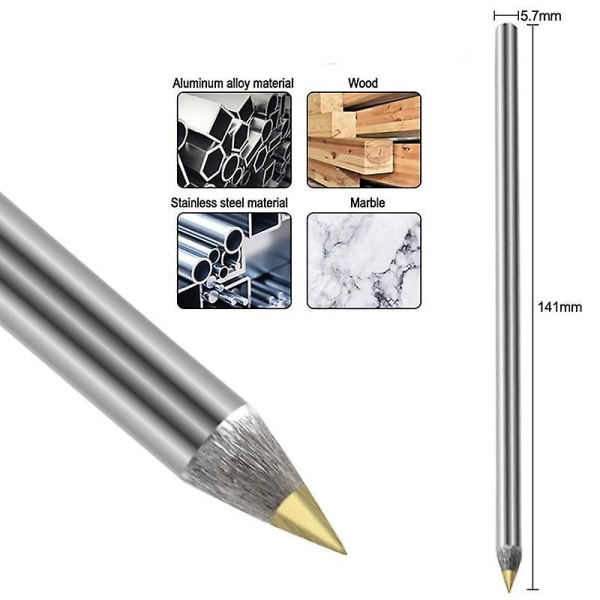 Diamantmetalgraveringspen Tungsten Carbide Tip Scriber Pen til glas Keramisk Metal Træudskæring Scribing Håndværktøj (FMY)