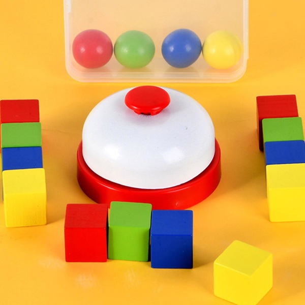 Barns färgigenkänningspussel Sortering Multiplayer Battle Game Bärbar mattepedagogisk leksak med ljusa färger (FMY)