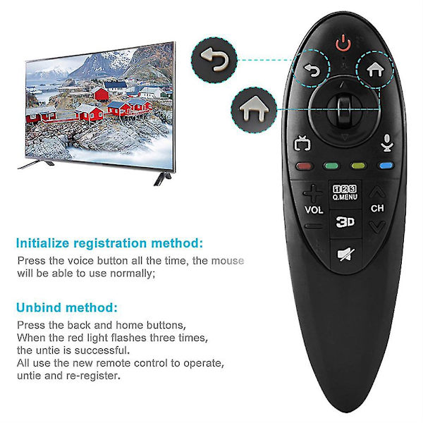 Ny ersättningsfjärrkontroll An-mr500 för LG Magic 3d Smart TV-fjärrkontroll An-mr500g  (FMY)