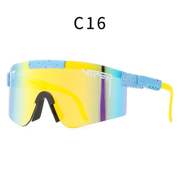 Wekity Sports polariserte solbriller, ramme sykkelbriller Uv400 beskyttende sportssolbriller for menn og kvinner (FMY)