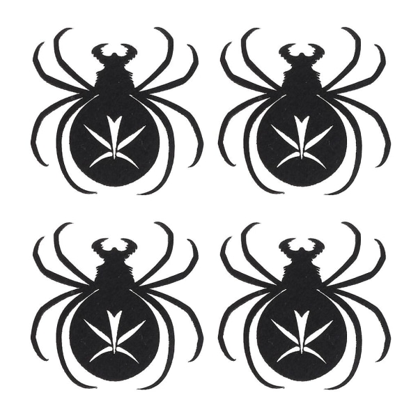 Huopajuomalasin Halloween Hämähäkkiverkkolasinaluset 4 kpl Black Coasters Holiday Party Supply Pöytäkoristelu Vierailulahja (FMY)