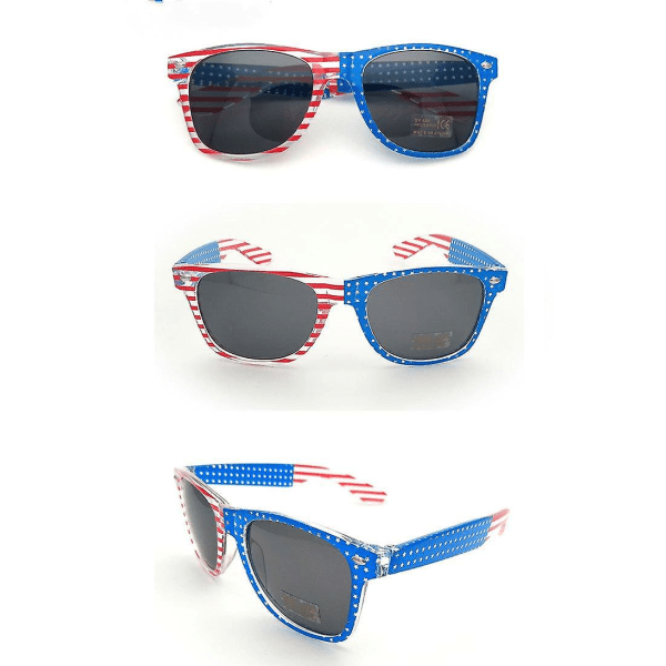 Usa Flagg Solbriller Klassisk Stil Retro Solbriller Øyebriller Uv400 Beskyttelse Unisex For Menn Kvinner Golf Sykling Sport Fiskeb (FMY)