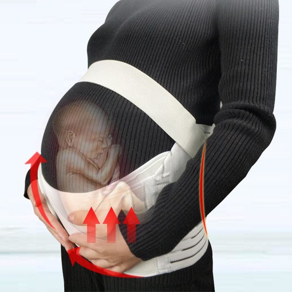 Gravide kvinners bånd Maternity Magebelte Midjepleie Magestøtte Ryggstøtte (FMY)