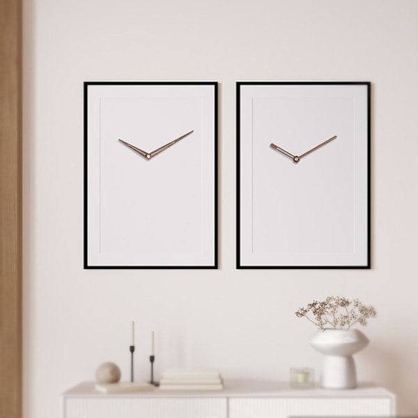 2 st/set Klockvisare Massivt trä Hög vridmoment Reparationsdelar DIY 12/14 tum Väggkvarts Klockvisare för hem QingHai  (FMY) H