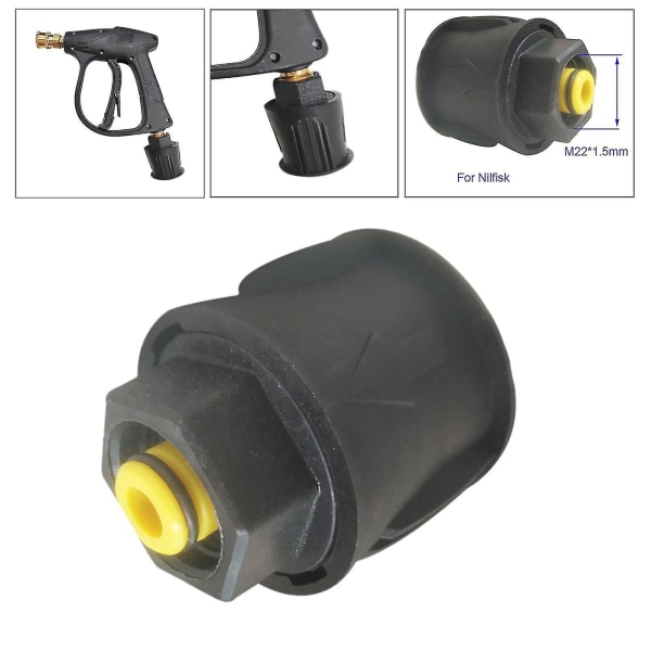 NY Högtryckstvätt Adapter Set Adapter Kit, M22 Anslut Snabbkoppling För Nilfisk Accs Delar (FMY)
