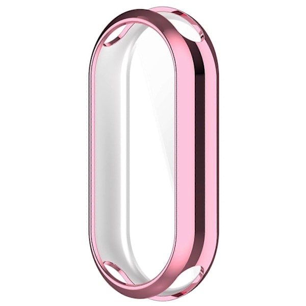 Xiaomi Smart Band 8/Mi Band 9/9 NFC -älykellon galvanoidulle täyssuojakuorelle TPU-kellokehyskotelo (FMY) Pink