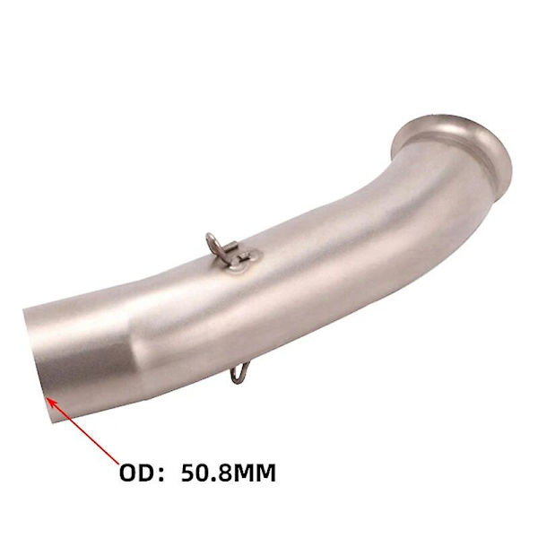 For KTM DUKE RC 125 250 390 RC390 Duke 390 2017 - 2020 Motorcyle Exhaust Escape Modify Middle Link Pipe 51mm Moto Muffler  (FMY) A