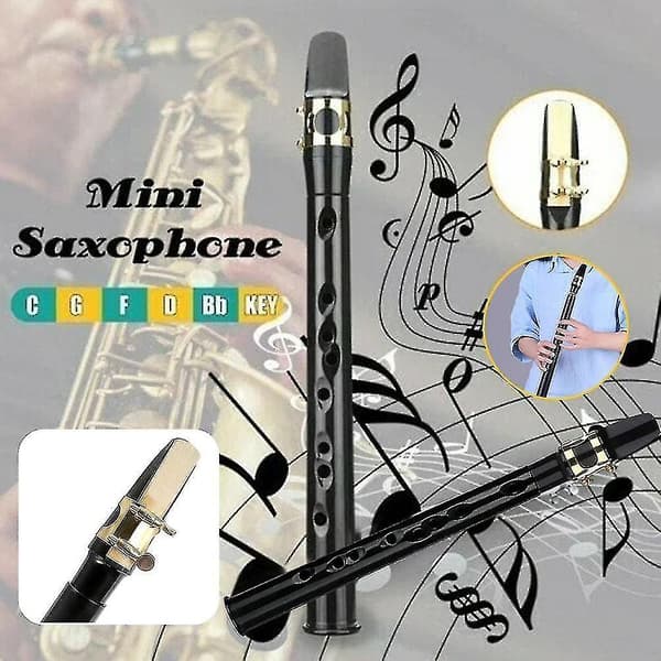 Taskukokoinen saksofoni Mini Portable Saxophone C-sävellajilla Pieni saksofoni kantolaukulla (FMY)