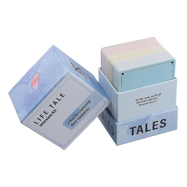 Interview Kit Cards Tales Lifestory Haastattelusetti Perhepelailu Ilta Kuratoitujen Kysymyskorttien Kanssa (FMY)