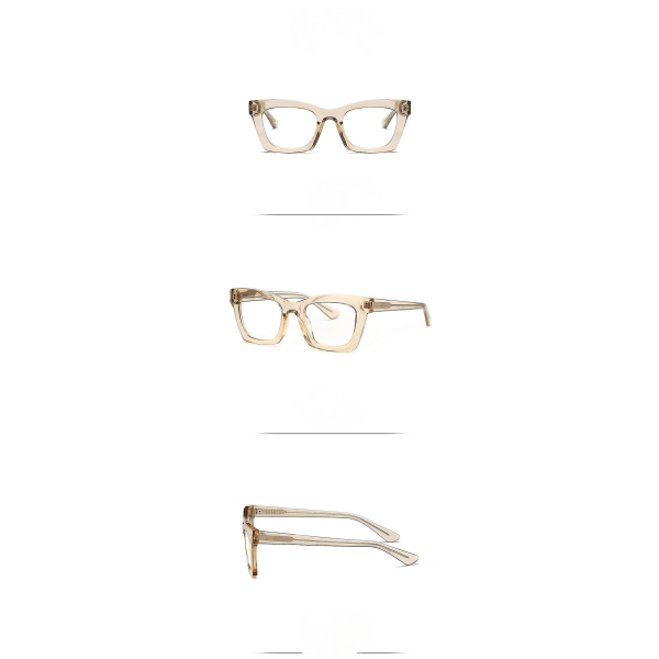 Blåt lysblokerende briller Computerspilbriller Anti hovedpine og anstrengte øjne Briller Modetilbehør Unisex til kvinder og mænd-d50013 (FMY)