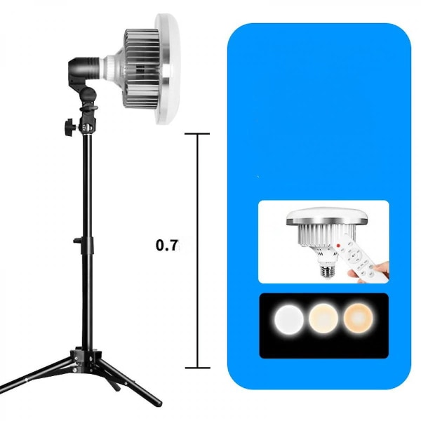 Täytevalo LED-videovalo valokuvavalokuvaus kaukosäätimen kameran valokuvalamppu (FMY)