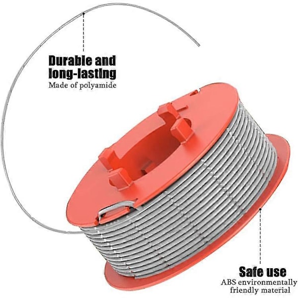 Kompatibel med Bosch ART 23 COMBITRIM / ART 26 COMBITRIM Gressklipper 2 Spole Trådspole + 1 Spolehette, F016800175 / F016L71088 (FMY) MultiColor