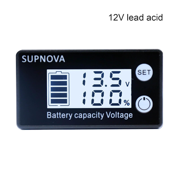 12v Dc7-68v Batterimätare Batterikapacitet Spänningsmonitor Mätare Indikator  (FMY)