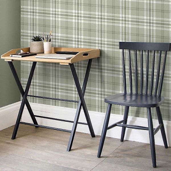Kelso Rutig Tapet Muriva (FMY) Sage Green