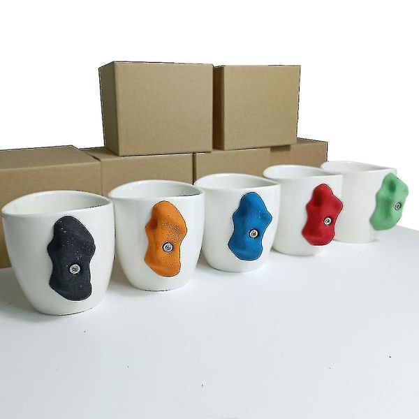 Klippklättringsmugg - Klippklättringspresenter - Klättrarens Greppmugg - Bergsklättringstillbehör - Pinch Hold Mugg (FMY) blue 1pcs