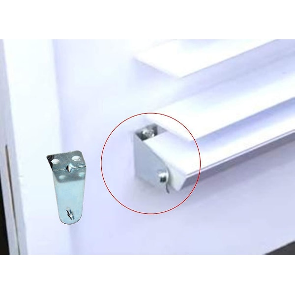 Kiinnityssulkeet 4 kpl Metallikaihtin Sulkeet Kaihdinpohjan Kiinnikkeet Vaihto-osat Vaakakaihtimille ja Ikkunansävyille (FMY)