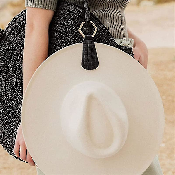 Magneettinen Hat Clip - Matkustus, Kädet Vapaat Laukku, Lompakko, Matkatavaroiden Ja Reppujen Kiinnitys - Auringon Ja Laajan Reunan Hattujen Pidike (FMY) Black