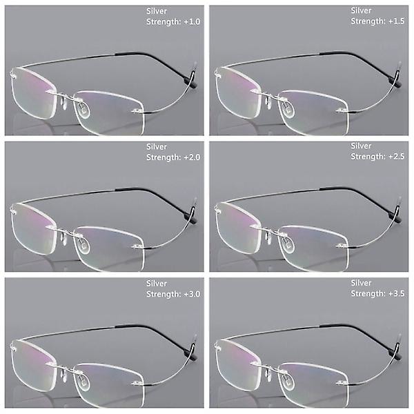 Lesebriller Spectacle memory Titanium  (FMY) black Strength-250