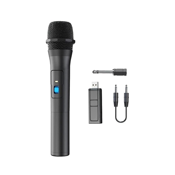 Langaton mikrofoni, universal kädessä pidettävä kaiutin laulamiseen, karaokeen, puheeseen, häihin (FMY) Black