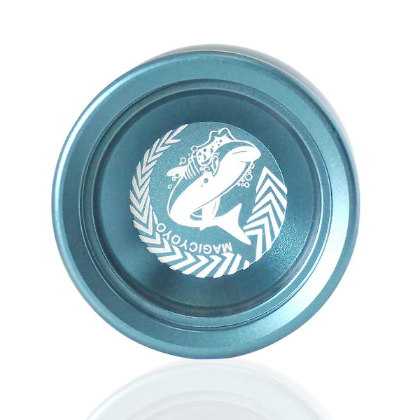N12 Yoyo Oresponsiv Professionell Yoyo Aluminiumlegering Lång Spinntid Yoyo med Yoyo Strängar,B  (FMY) Blue