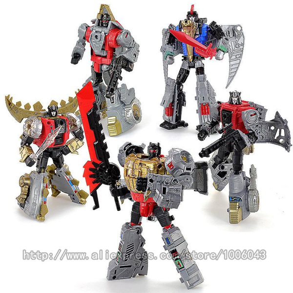 Ny ankomst G1 Ko Transformation Toys 5 i 1 Actionfigur Klassisk Dinosaur Robot Deformasjon Modell Barn Barn Gave  (FMY) HZx B101