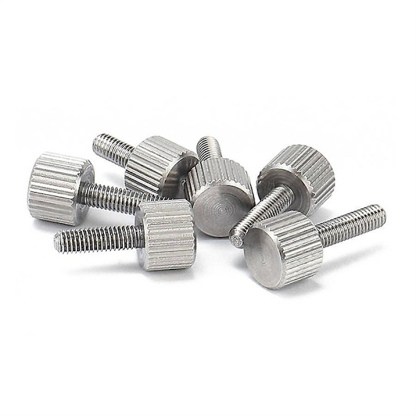 Riflet rustfrit tommelskrue i rustfrit stål M3 M4 M5 M6 fladhoved tommelskrue bolt 20stk  (FMY) M5*8