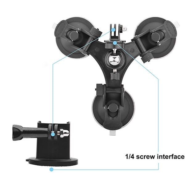 Imukuppiteline Autoteline Jalustat Kiinnitys + Pohjasovitin OSMO Pocketille (FMY) Black One Size