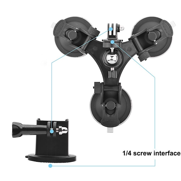 Sugkopp Bilhållare Tripods Fäste + Basadapter För OSMO Pocket  (FMY) Black One Size