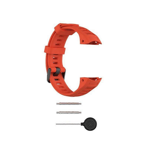 Garmin Instinct -kellohihna, silikoninen vaihtohihna rannekkeeksi 22mm (FMY) red