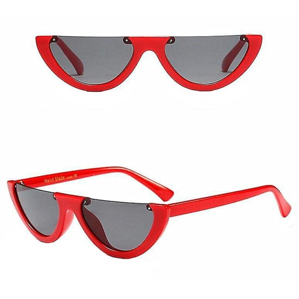 Dame og menn Solbriller Mote Resin Polarized Personality Solbriller Trend Retro Glasses, rosa (FMY)
