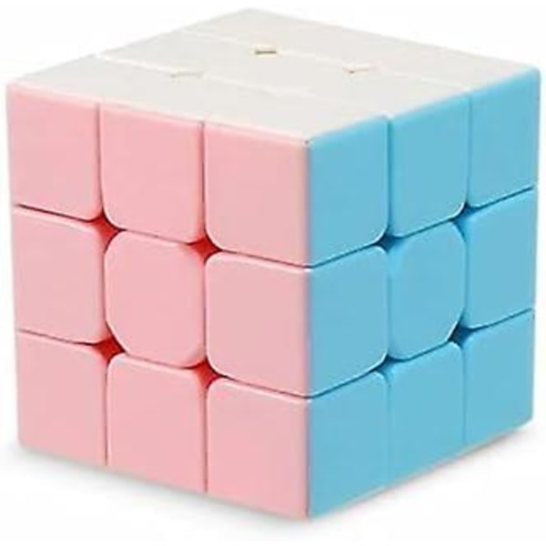 Macoron 3x3x3 Speed ​​Cube, Pink Surface Professional Smooth Magic Cube, Klisterlös Frosted Durable 3d Puzzle Toys (FMY)