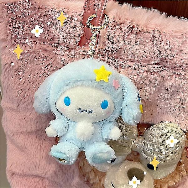 Rion Sanrio Cartoon Kawaii Kuromi My Melody Cinnamoroll Kudde Plyschleksaker Mjuka Stoppade Dockor För Barn (FMY) Yugui dog Pendant