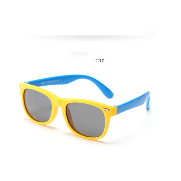 Fashion UV-beskyttelse polariserede solbriller Børnesolbriller-----c10 (FMY)