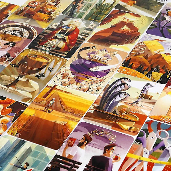 Dixit Stella Univerus Englanninkielinen lautapeli Dixit Expansion Journey Harmonies Daydreams Kortti Ystävät Perhe Illallinen Juhlat Lautapeli  (FMY) Dixit Mirrors