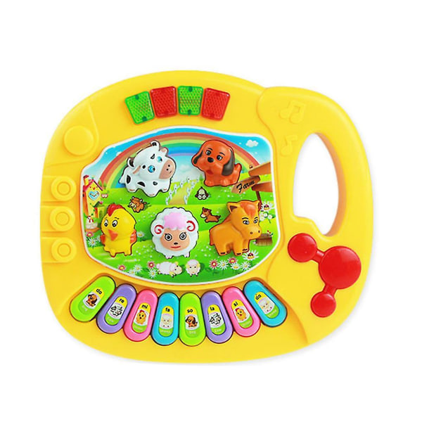 Musikinstrumentleksak Baby Kids Cartoon Farm Keyboard Developmental (FMY)