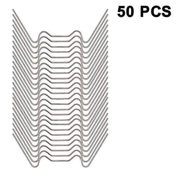 Rustfrie glassklips, W-type drivhusklips, kompatibel med drivhus og hus hulromspaneler (FMY) 50pcs