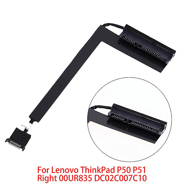 HDD-kaapeli Lenovo ThinkPad P50 P51:lle, sovitinjohto, oikea, 00UR835 DC02C007C10 SHYTMV (FMY) One Size